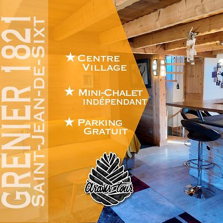 Le Grenier 1821 - Mini Chalet - Centre Village - Aravistour Saint-Jean-de-Sixt Buitenkant foto
