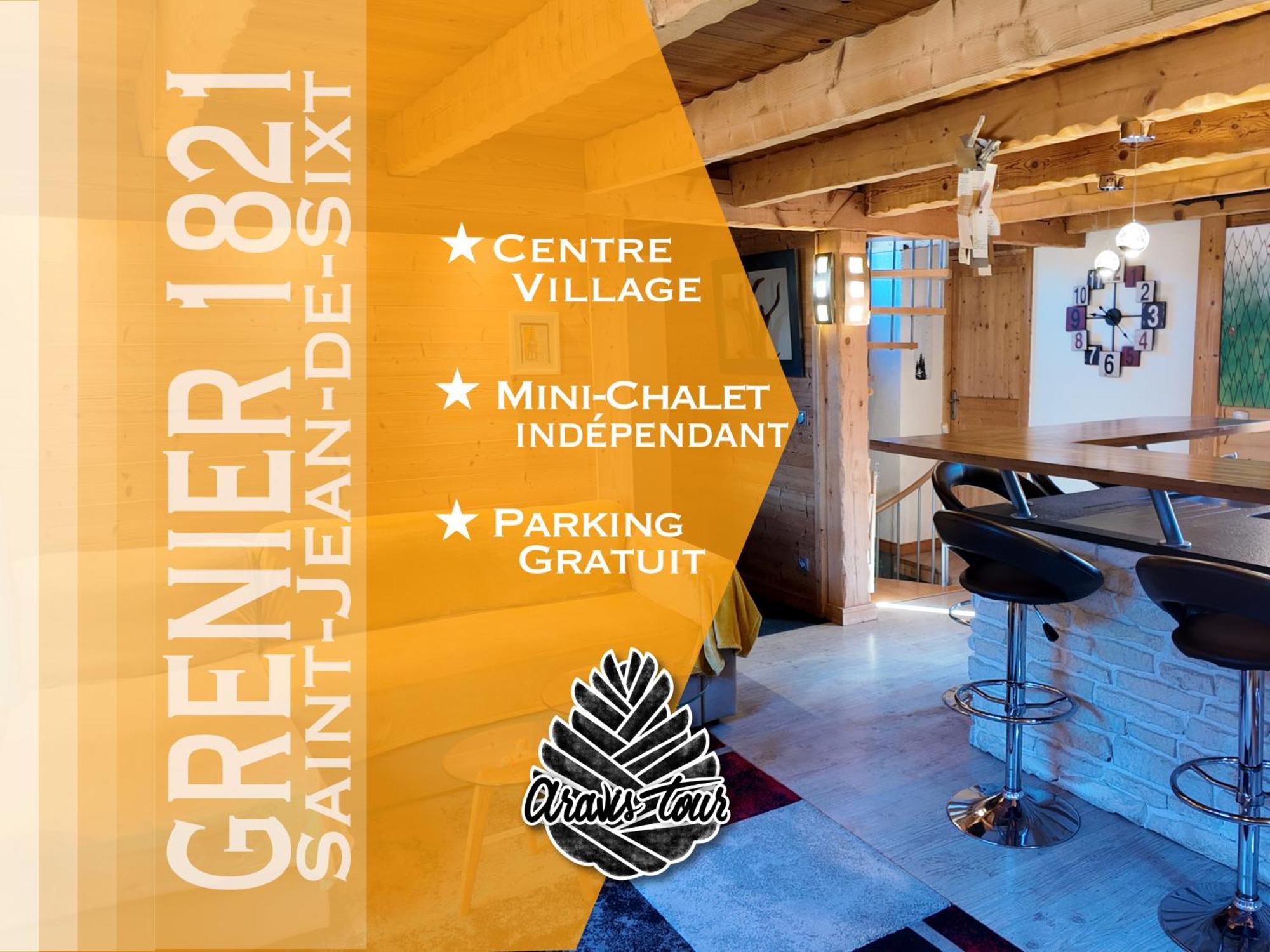 Le Grenier 1821 - Mini Chalet - Centre Village - Aravistour Saint-Jean-de-Sixt Buitenkant foto